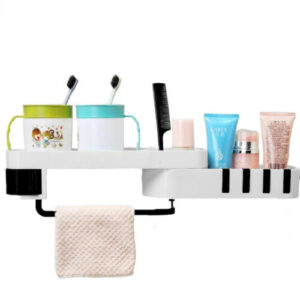 1 Pcs Corner Shower Shelf Bathroom Shampoo Shower Shelf Holder Kitchen Storage Rack Organizer Toothbrush Holder Wall Mounted Type