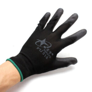 12Pairs Nylon Nitrile Anti-static Palm Coated Work Safety Gloves Large Size