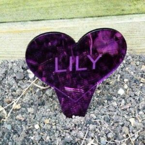 (15cm) Personalised Purple Heart Memorial Sign