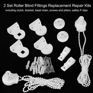 2 SET 25MM ROLLER BLIND FITTING KIT - BRACKETS AND CHAIN BLIND SPARE PARTS