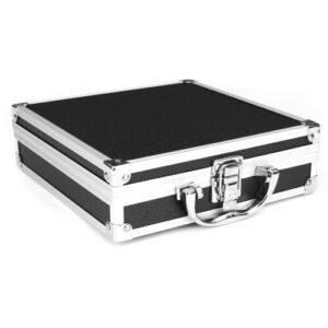 215x215x65mm/8.1inchx8.1inchx2.5inch Aluminum Alloy Handheld Tool Box Portable Small Storage Case