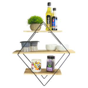 3 Tier Diamond Floating Shelf | M&W