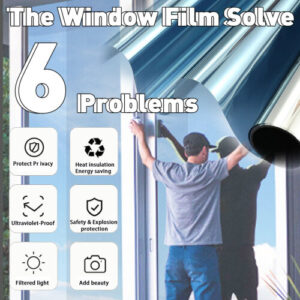 30/40/50/60/70x400CM One Way Mirror Window Film Vinyl Self-adhesive Reflective Solar film Privacy Glass Tint Window Stickers