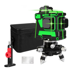 3D Laser Level Green 3 X 360 Cross Line with Rechargeable Battery