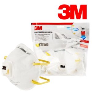 3M 8812 Cup Shaped Particulate Respirator Dust Mask Twin Strap With Nose Clip