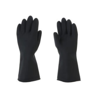 4 Pair Rubber Work Gloves Acid Alkali Resistant Chemical Gauntlet Garden Digging Labor Insurance Gloves Protective Gloves