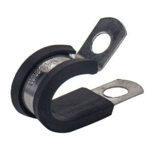 42/32pcs 304 Stainless Steel Cable Pipe Clamps 6 Sizes Automobile Replacement Accessories Assorted Rubber Cushioned