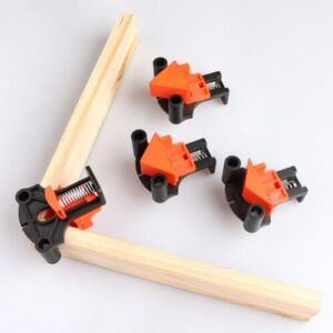 4pcs Wood Angle Clamps 60/90/120 Degrees Woodworking Corner ClampRight Clips DIY Fixture Hand Tool Set for Taper