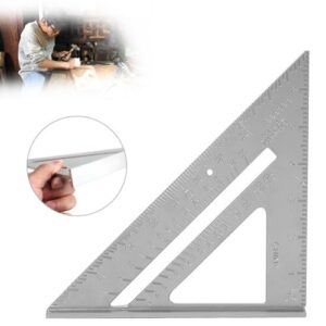 7 inch Square Ruler Triangle Ruler Aluminum Alloy Lightweight Woodworking Measurement Tool Parts Gauging Survey