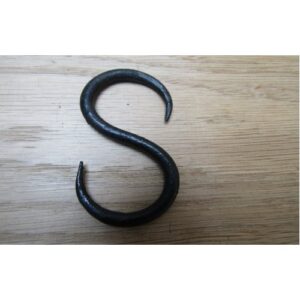 70mm Handforged S Hook Black Wax