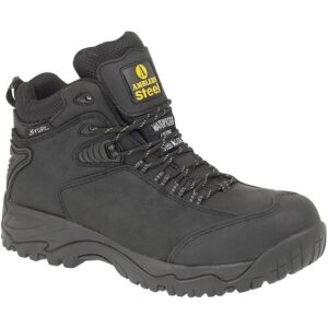 Amblers Safety Mens Black FS190N Waterproof Boot - Size 12 UK - Black