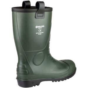 Amblers Safety Mens FS97 PVC PVC Waterproof Safety Rigger Boots Green