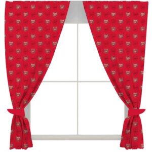 Arsenal FC Crest Tab Top Curtains (Pack of 2)