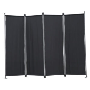 (Black) Angel Living Room Dividers Screen 4 Panels