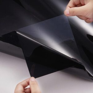 (Black One percent) Black Car Window Glass Sticker For Solar Protection Car Accessories