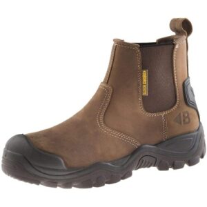 Buckler Buckshot BSH006BR Dark Brown Safety Dealer Boots With Steel Toe Caps & Midsole