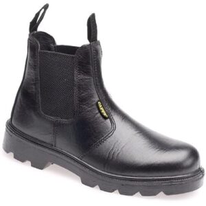 Capps LH829 Antistatic Sole Black Grain Leather Safety Dealer Boot With Steel Toe Caps (UK