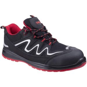Centek FS312 Safety Work Trainers Shoes Red/Black 6-12 S3 SRC Midsole & Toecap