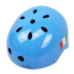 Children Skateboard Helmet Skating Stunt Bike Crash Protective Safety Helmet CE Authentication Exquisite Applique Style Blue tricolor flag_M
