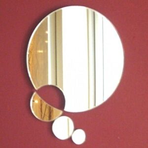 Circles Chain Wall Mirror - 32 cm Diameter