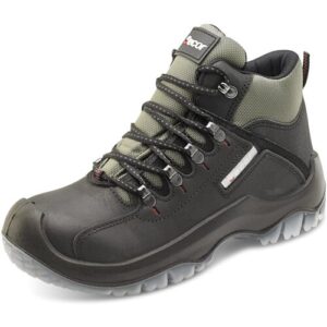 Click workwear mens traxion waxed nubuck anti static/slip safety work boot