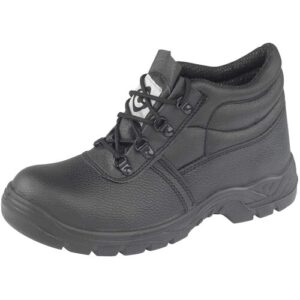 Contractor 100 Black Leather S1 Chukka Style Steel Toe Cap Work Safety Boots PPE