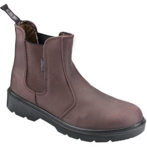 Contractor 804SM06 Size-6 Safety Dealer Boot - Brown