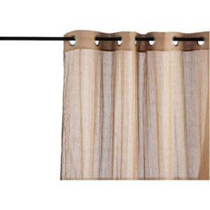 curtain 140 x 260 cm polyester/cotton brown