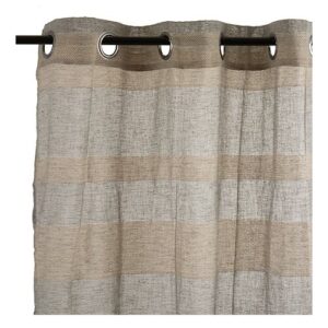 curtain 260 x 140 cm polyester grey/beige
