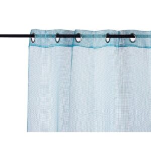 curtain 260 x 140 cm polyester light blue