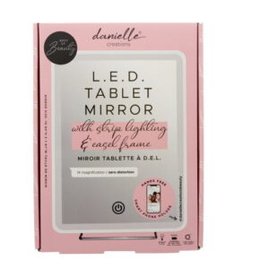 Danielle Creations Make-Up LED Strip Lighting Tablet Mirror & Easel Frame