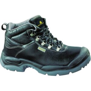 Delta Plus Panoply Workwear Sault Work Safety Boots Water Resistant with Steel Toe Caps and Midsole (UK 13/EU 48) Black