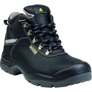 Delta Plus Sault 2 S3 Black Leather Mens Wide Fitting Steel Toe Cap Safety Boots