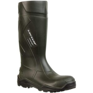Dunlop Uni Dunlop Unisex Adultsâ C762933 S5 Purofort+ Unlined Rubber Boots Long Shaft Boots & Bootees Dark Green Black