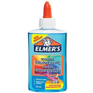ElmerâÃÃs Translucent Colour PVA Glue | Blue | 147 ml | Washable | Great for Making Slime | 1 Count