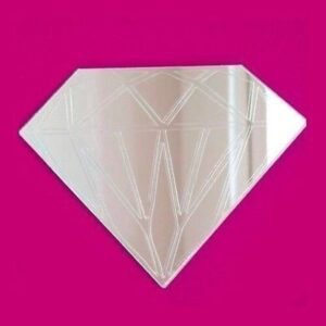 Etched Diamond Mirror - 20cm x 16cm