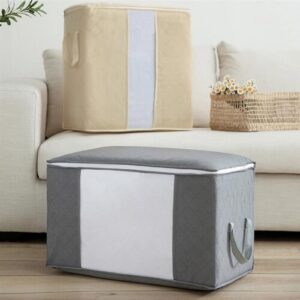 Foldable Storage Bag For Clothes Blanket Closet Organizer Waterproof Dustproof Wardrobe Storage Case Useful Home Organizer