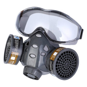 Full Face Gas Mask With Safety Glasse Spray Paint Chemical Pesticide