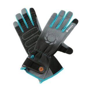 gardening gloves polyester/nylon black/grey size L