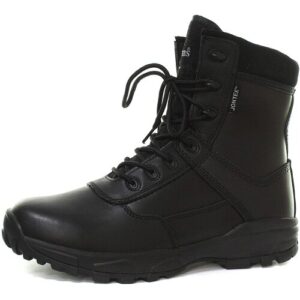 Grafters AMBUSH Unisex NON-SAFETY Leather Non Metal Work Boots Black