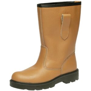 Grafters M020BSM Unisex S1 SRC Thermal Safety Rigger Boots Tan