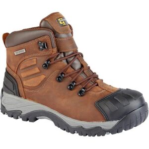 Grafters M514B Mens Leather Safety Boots Brown