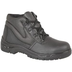 Grafters M5501A Unisex Leather Safety Boots Black