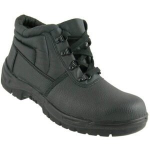 Grafters M5501A+ Unisex Leather Safety Boots Black (Plus Sizes)