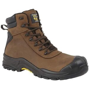 Grafters Mens Leather Laced 7in Safety Boot