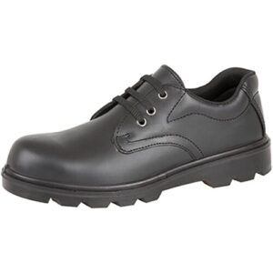 GRAFTERS Safety Shoes Mens Ladies Sizes 3-15 UK. 3-Eyelet Plain Lace-Up Work Shoes