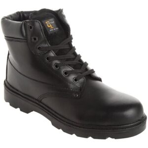 Grafters Unisex Steel Toe Midsole Padded Safety Boots Black