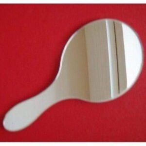 Hand Held Oval Vanity Mirror - 20cm x 15cm