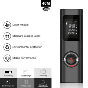 Handheld Digital Laser Point Distance Meter Tape Range Finder Measure 40m
