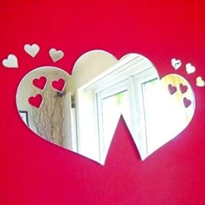 Hearts out of Love Hearts Mirrors - 20cm x 10cm